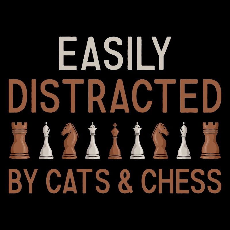 Chess Player Easily Distracted By Cats And Chess