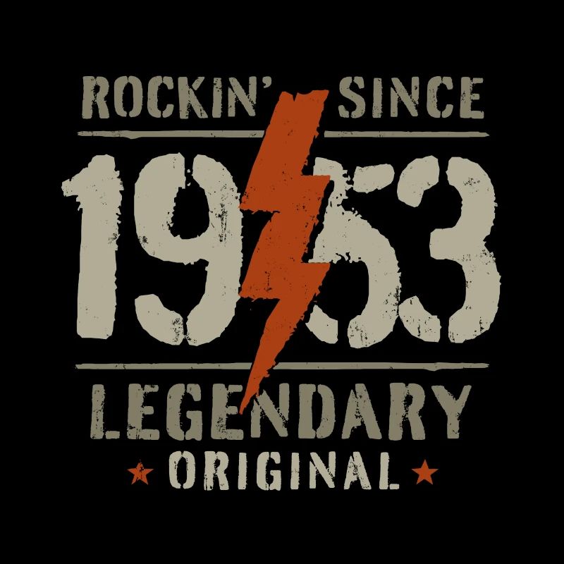 Geburtstag Geschenk Rocking seit 1953