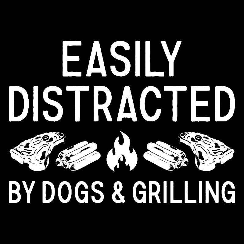 Griller Easily Distracted By Dogs And Grilling