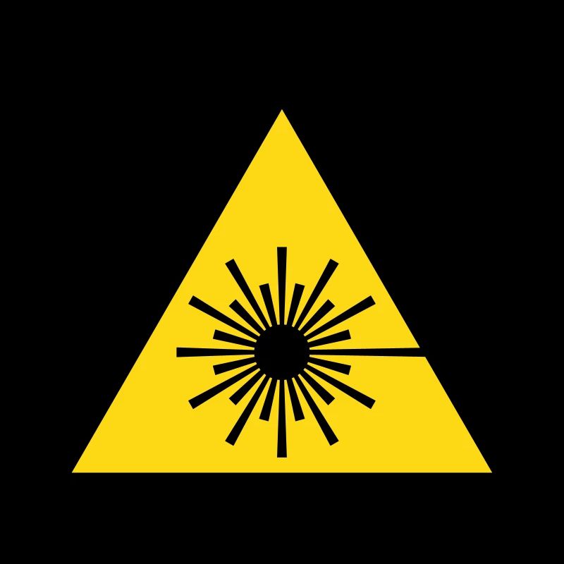 Gefahrensymbol - Laser-Licht (2-farbig)