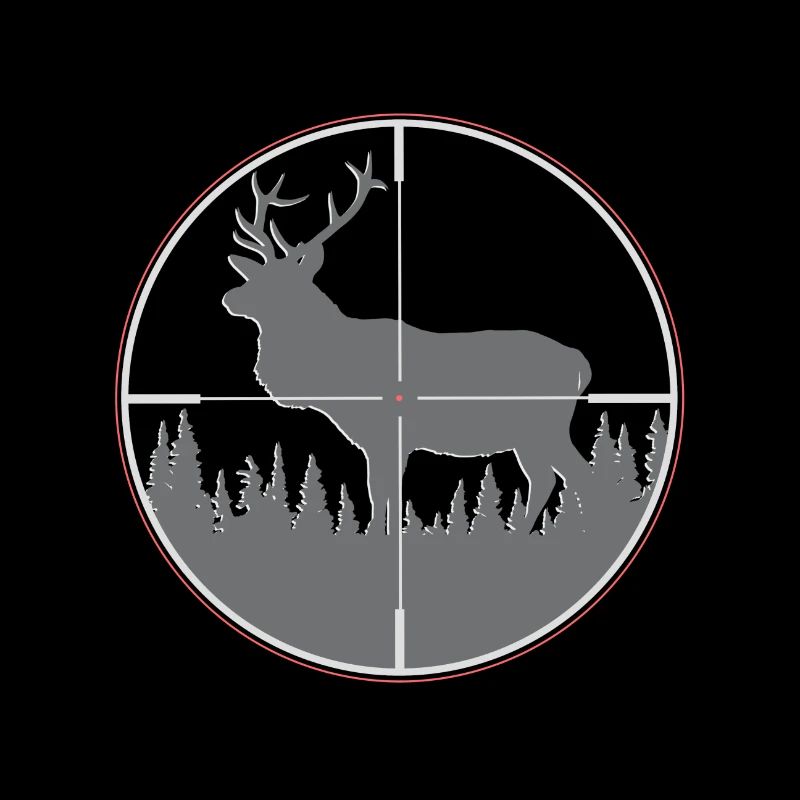 Deer antler hunter hunting gift scope