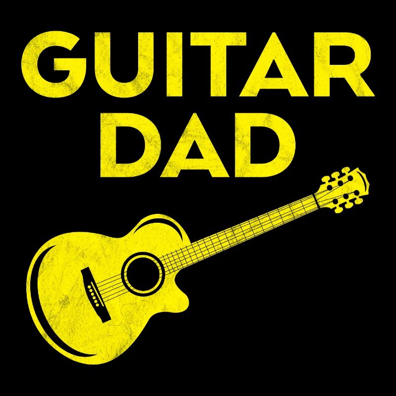 Guitare papa jaune