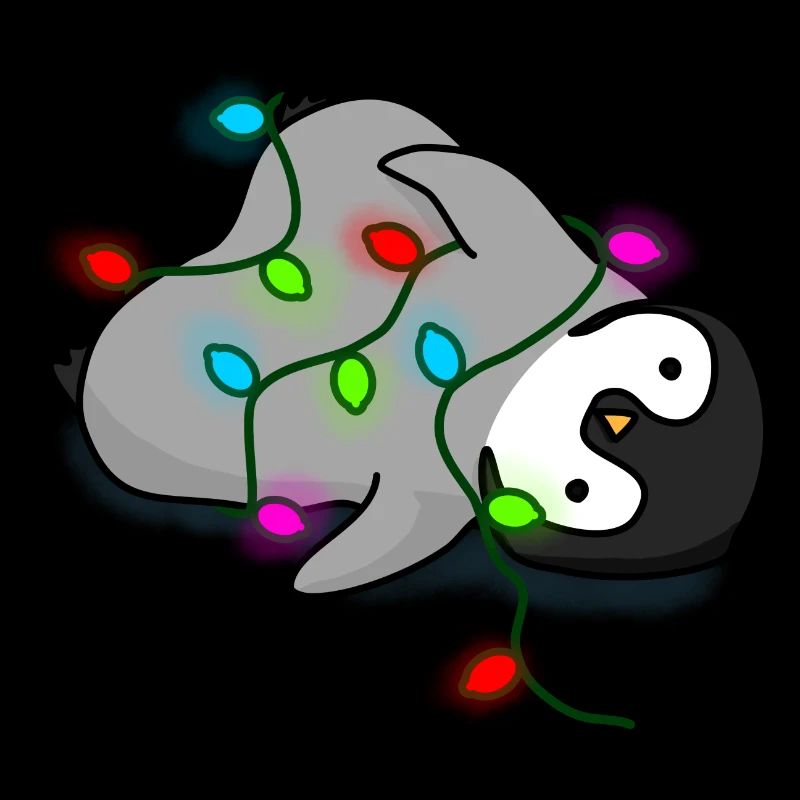 Pingouin couché Bébé Noël