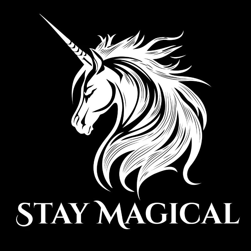 Stay Magical - weiß - Einhorn Motivation!