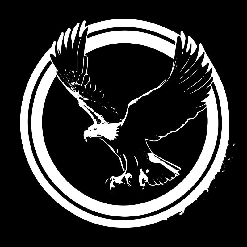 Eagle logo in circles