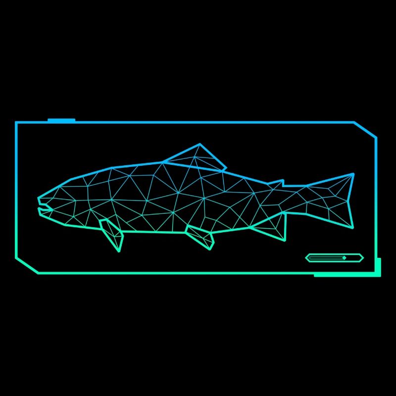 Truite Pêche Polygone Truite Pêcheur Pêcheur Pêcheur