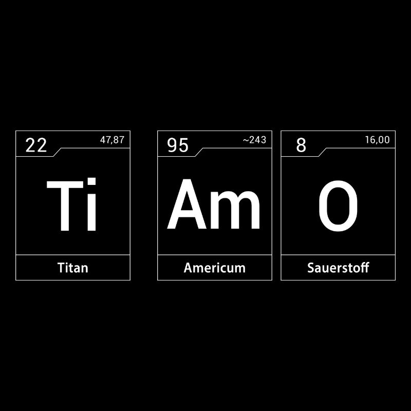 Ti Amo - Ich liebe Dich Periodensystem PSE
