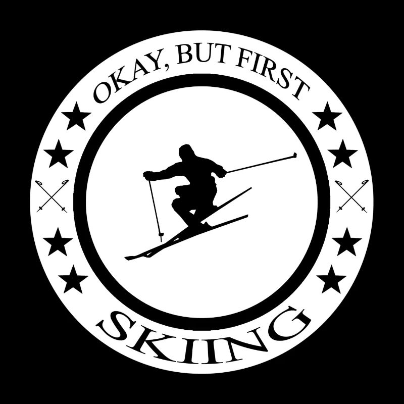 Ski Spruch Skiing