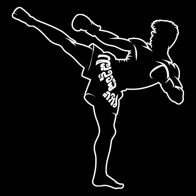 Conception de combattant Muay Thai