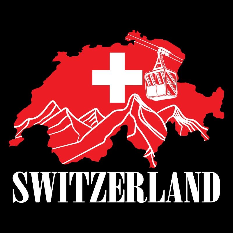 Suisse Carte Drapeau Suisse