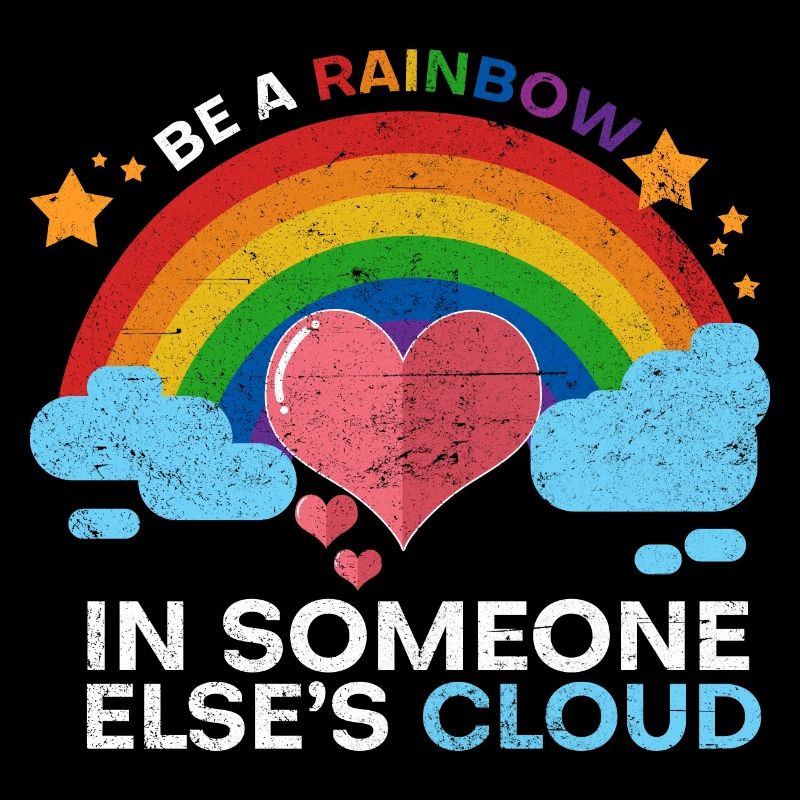 Regenbogen Herz Liebe