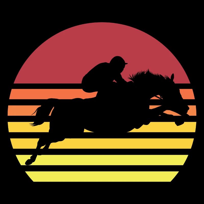 Lustiges Pferde Bild Reitpferd