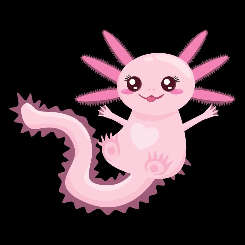 Axolotl Baby | Triton Luch à queue douce