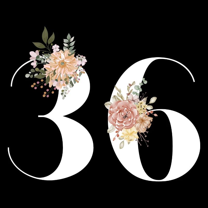 36e anniversaire fleuris (Cadeau de 36 ans)