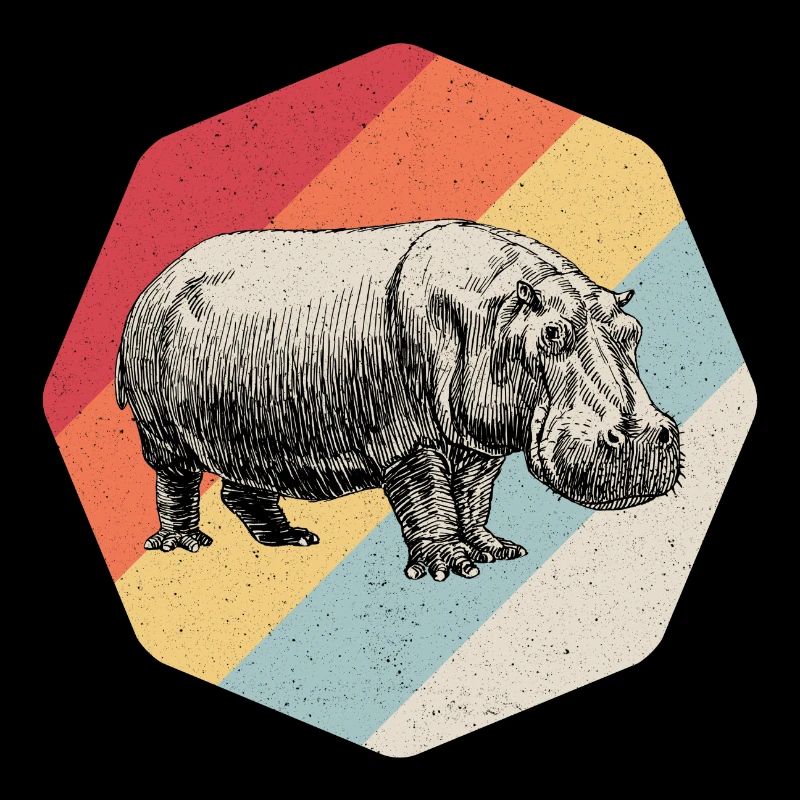 Nilpferd Hippo Hippopotamus Flusspferd Geschenk
