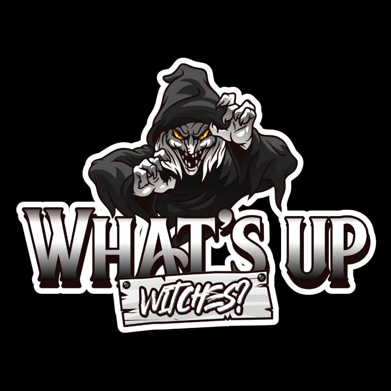 halloween witch with funny saying