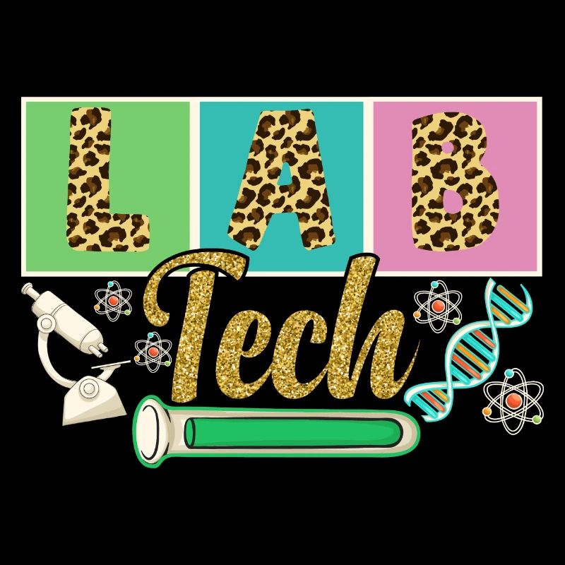 Léopard Design drôle LAB Tech Vintage pour étudiant
