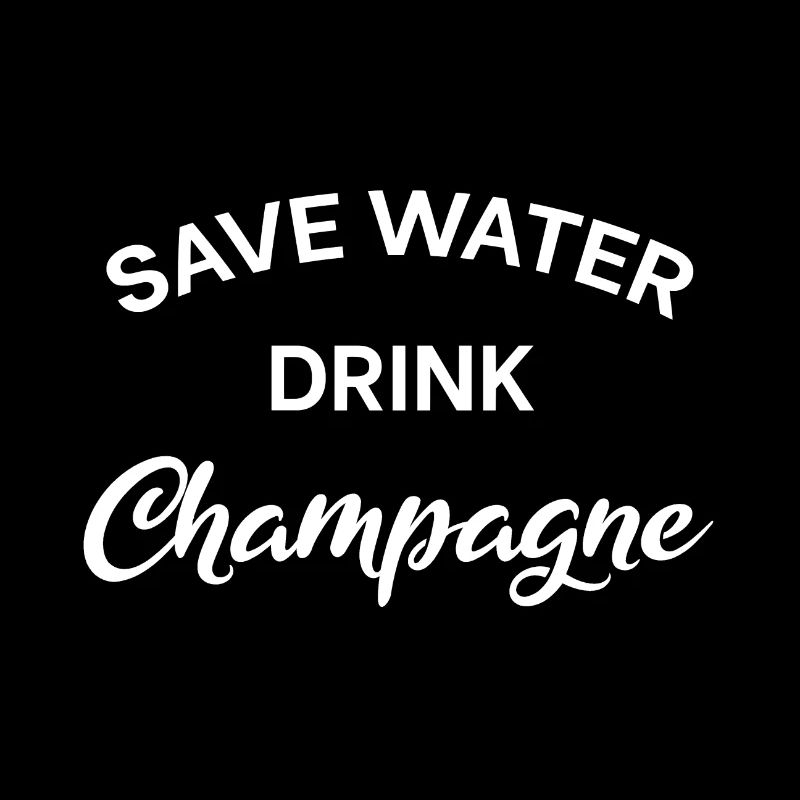 Save Water - Drink - - Sekt