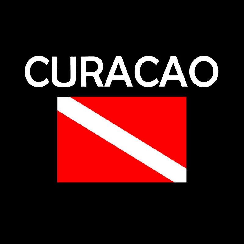 Drapeau de plongée Curaçao - Plongée sous-marine - Plongée sous-marine - Tauchen