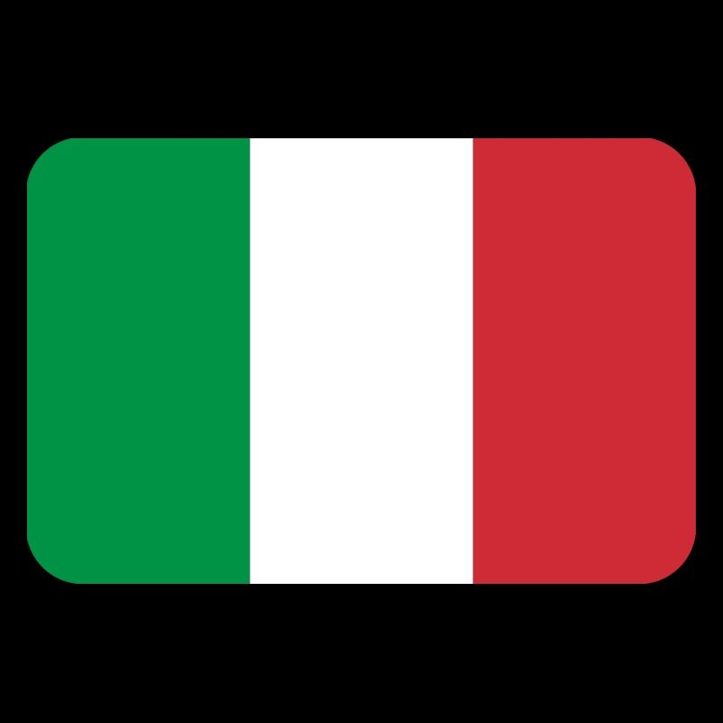 ITALY FLAG round corner 400 dpi