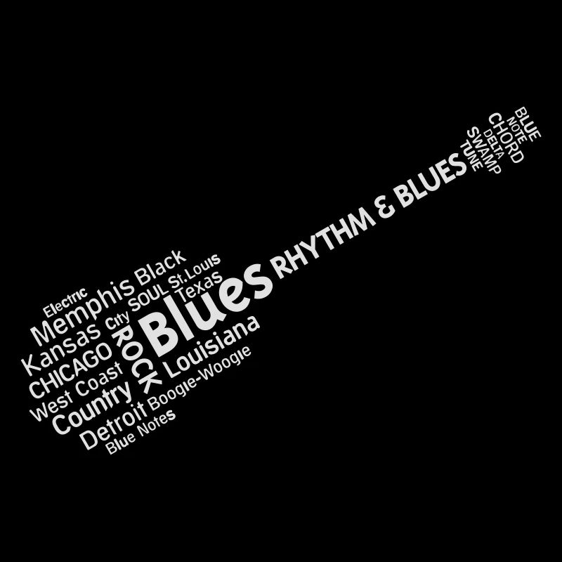 Blues tag cloud