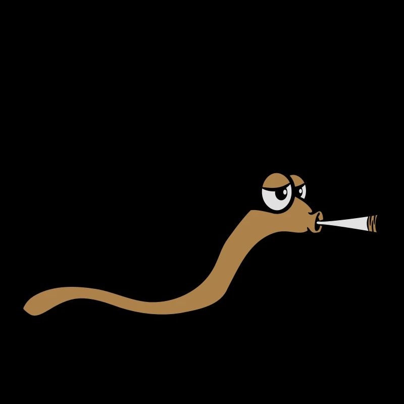 Worm smoke joint