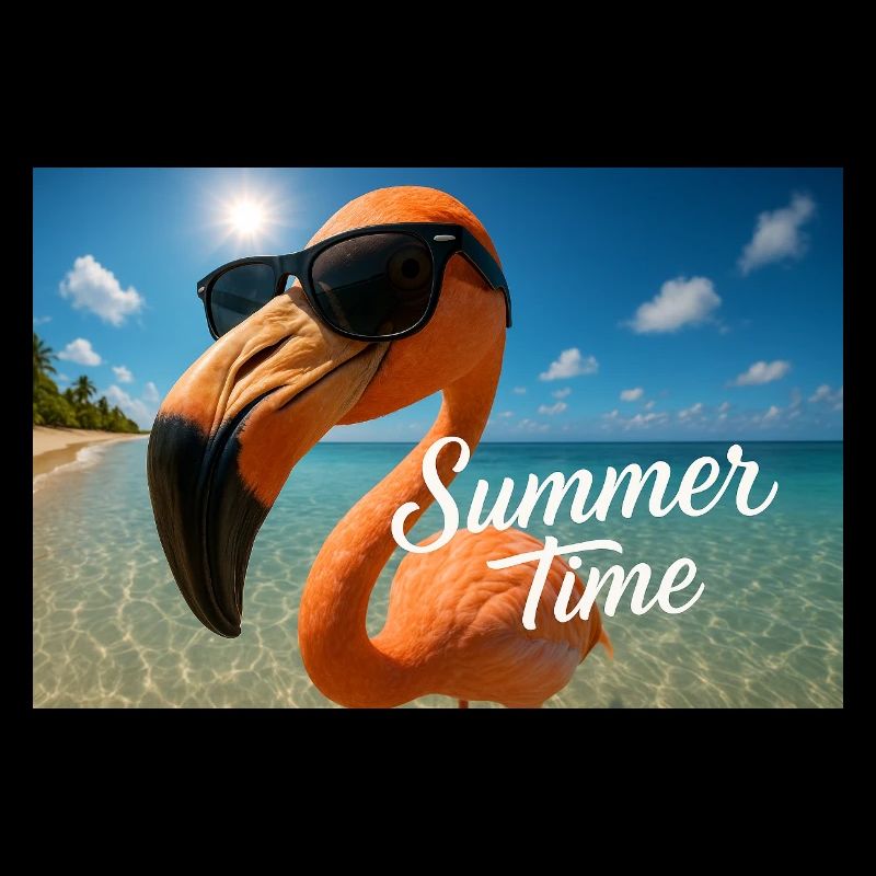 Soleils, ombres allumées – Style flamant rose