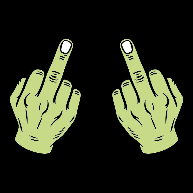 Mittelfinger Hand Frech