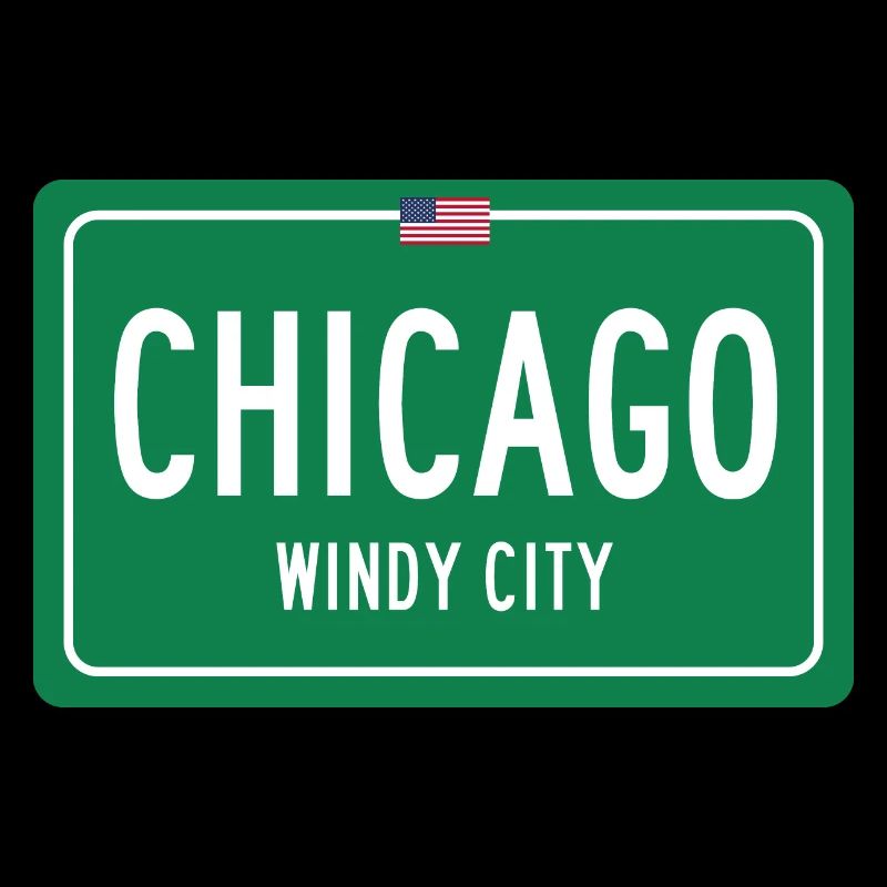 Signe de nom de lieu de Chicago