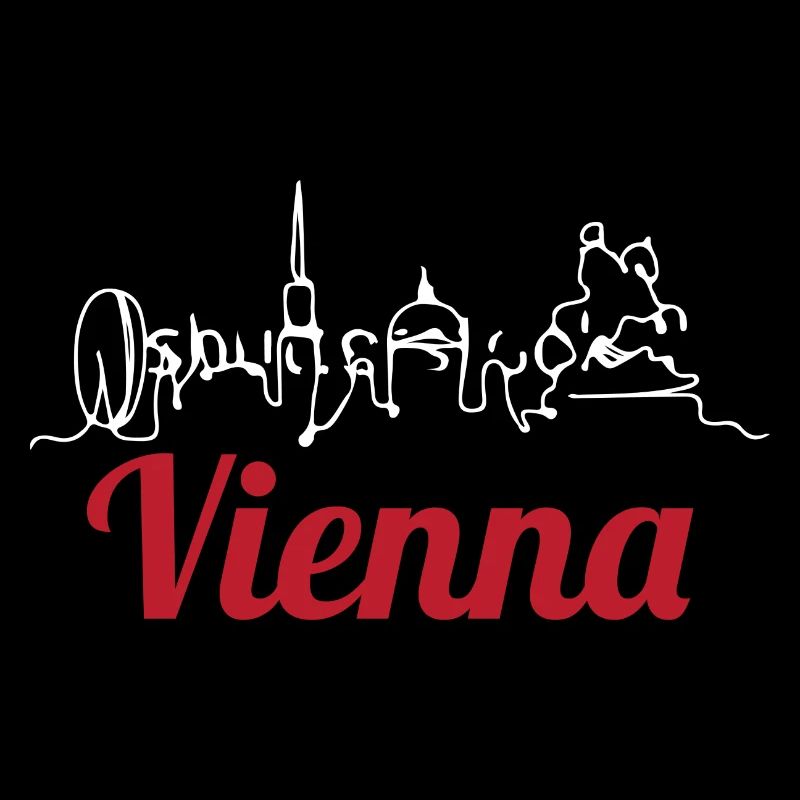 Vienna, city silhouette
