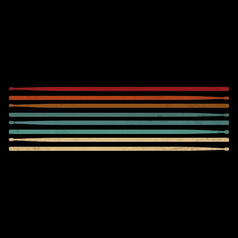 Retro Drumsticks Drummer Percussion Musik Drums Pl
