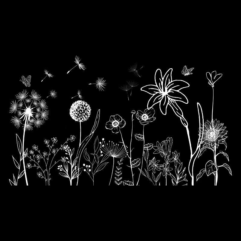 Fleurs minimalistes