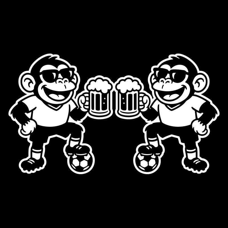 Fussball Affe Bier