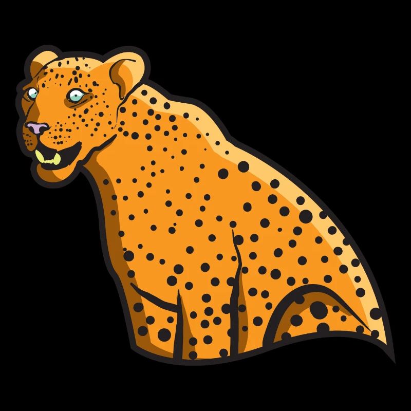 Léopard gros chat chat sauvage idée cadeau faune