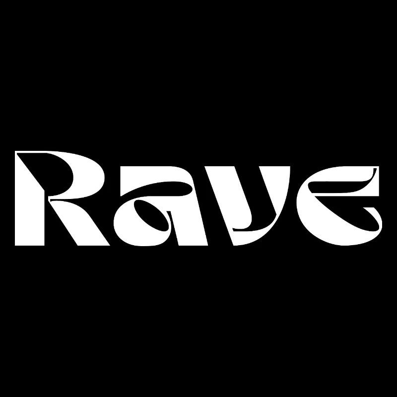 rave modern logo design