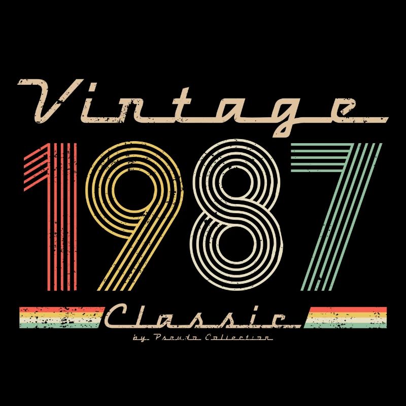 Vintage Classic 1987 Pseudo Geburtstag