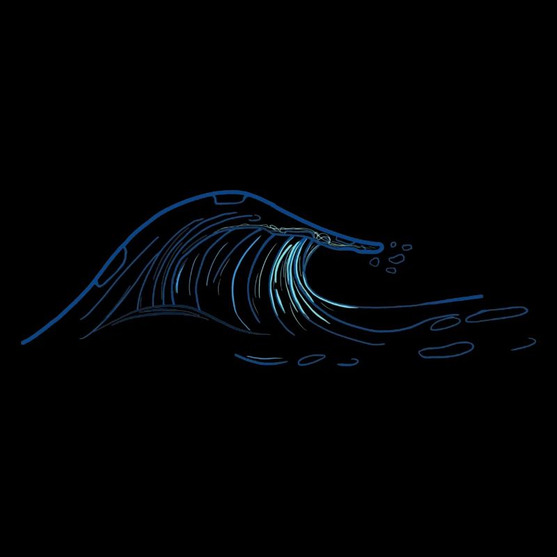 Wave drawn