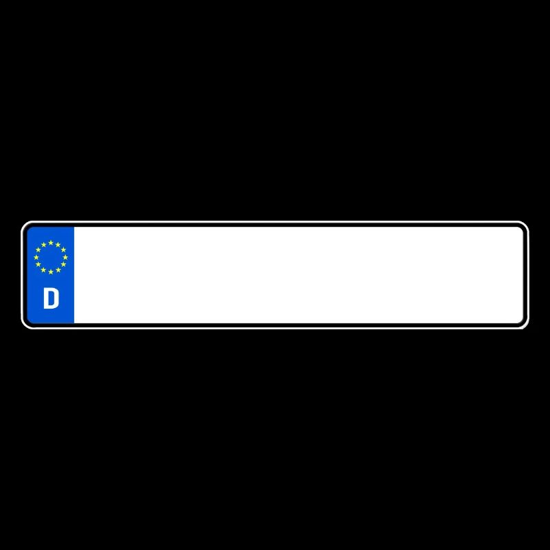 Plaque d’immatriculation DIN 520x110