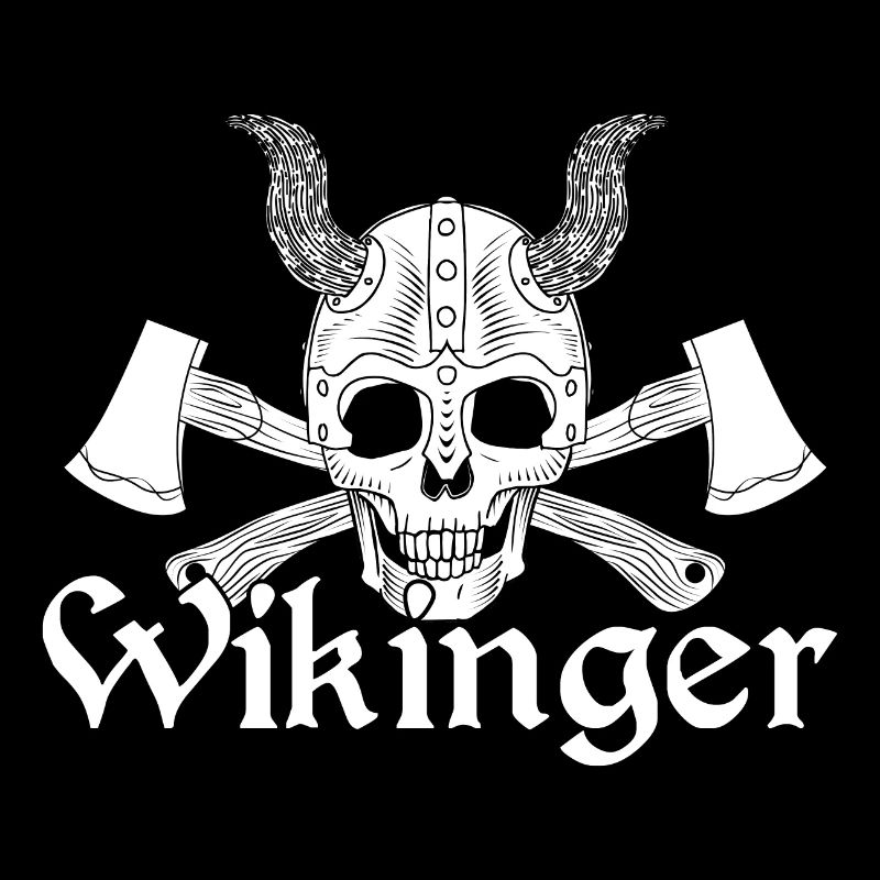 Wikinger Äxte Wikingerhelm Totenkopf