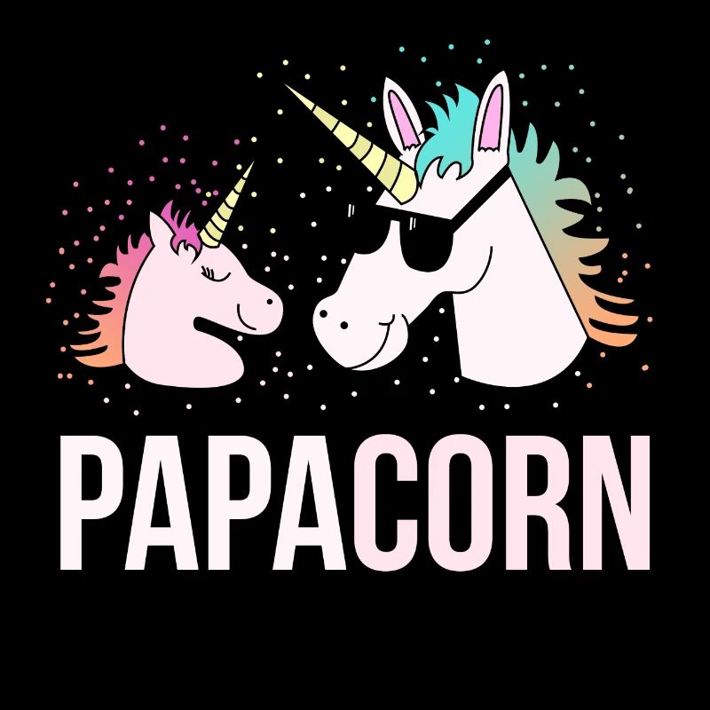 Papa Einhorn Vater Kind Tochter Lustig Geschenk