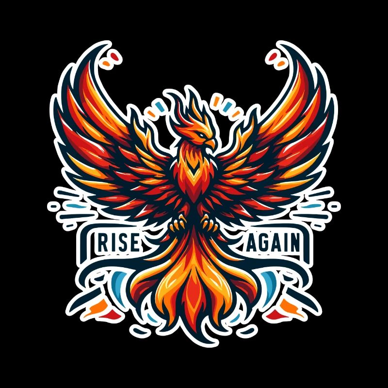 Rise Again - Phönix Illustration