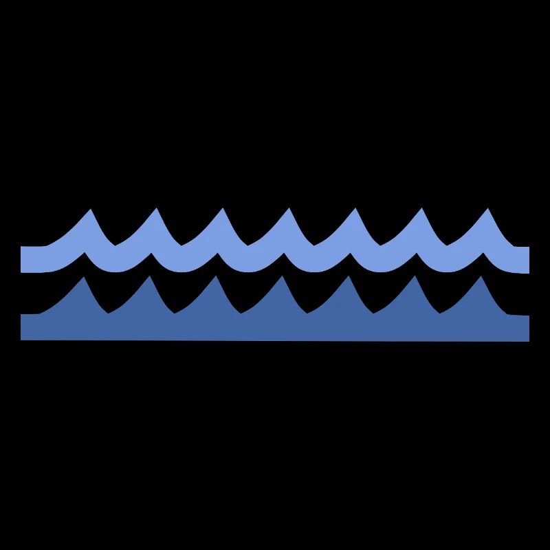 Minimalist Blue Wave