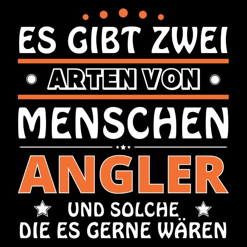 Angler Geschenk - zwei Arten von... Design