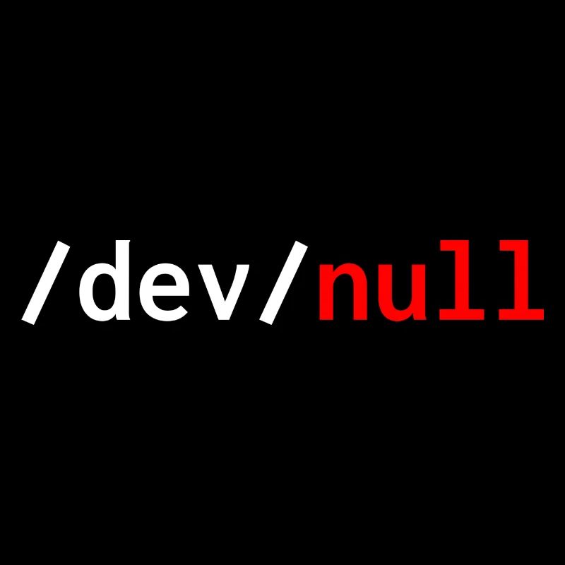Dev null rouge développeur web humour drôle