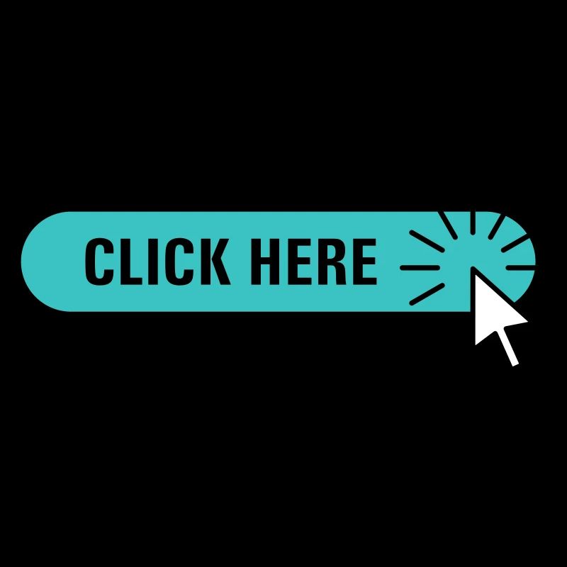 click here – türkiser Button mit Cursor