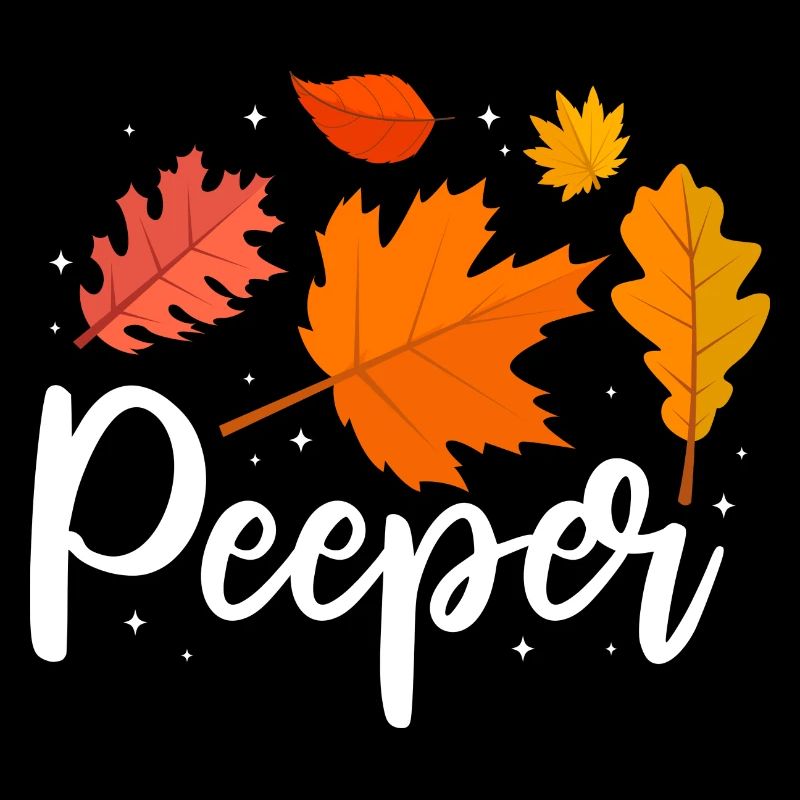 Peeper feuilles d’automne collecte feuille peeping