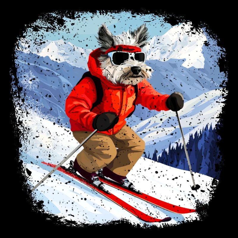 Chien de ski