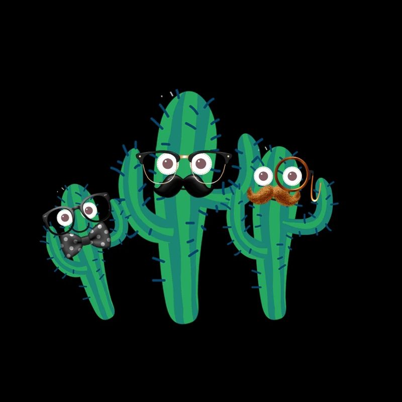 Cactus, cactus, nerds, nerdbrille, barbe