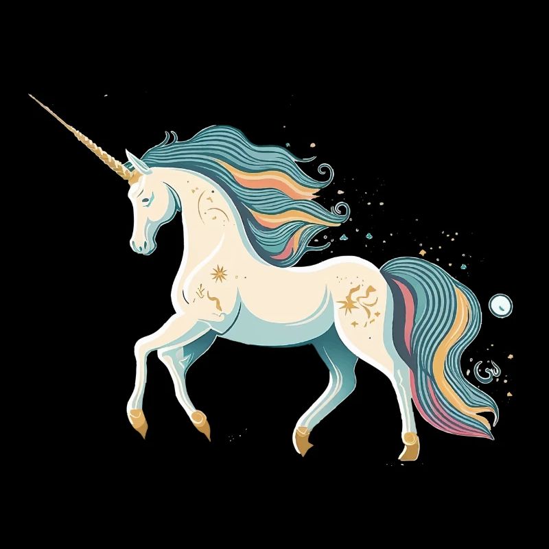 Licorne colorée