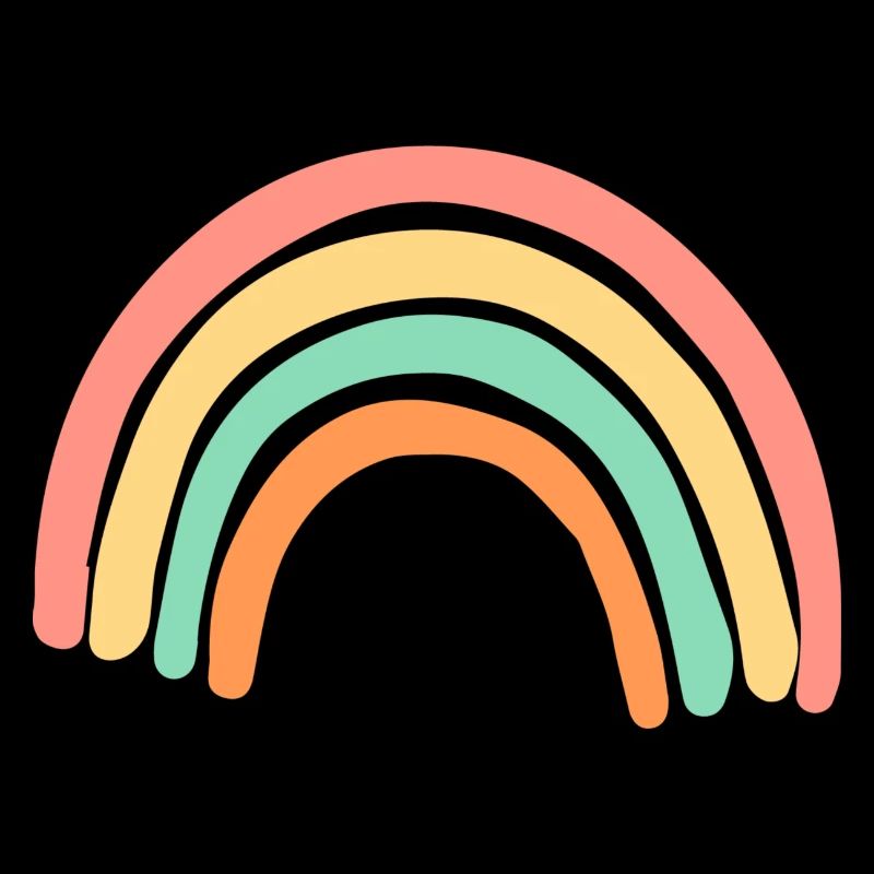 Arc-en-ciel pastel